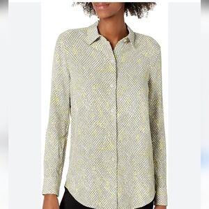 Equipment snakeskin print button down shirt Sz XS